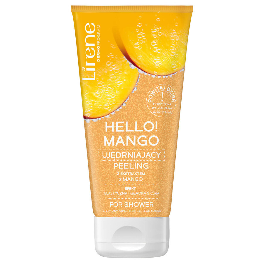 Lirene ¡Hola! Mango, exfoliante limpiador reafirmante con extracto de mango, 175 g