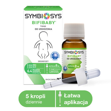 Symbiosys Bifibaby desde el nacimiento, gotas, 8 ml