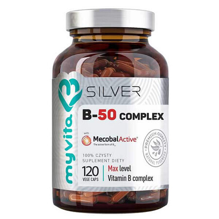 MyVita Silver B-50 complex, 120 cápsulas vegetales