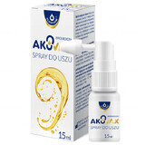 Akuvax, spray ótico, 15 ml