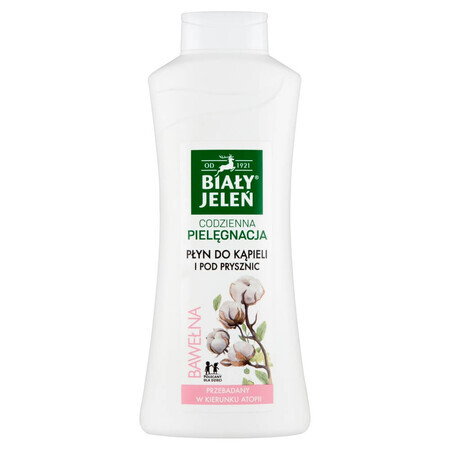 White Deer, líquido de baño y ducha, con algodón, 750 ml