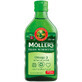 Moller&#39;s Tran noruego, mayores de 3 a&#241;os, sabor manzana, 250 ml