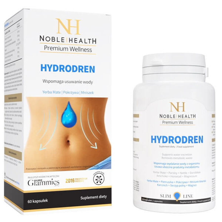 Noble Health Hydrodren, 60 cápsulas