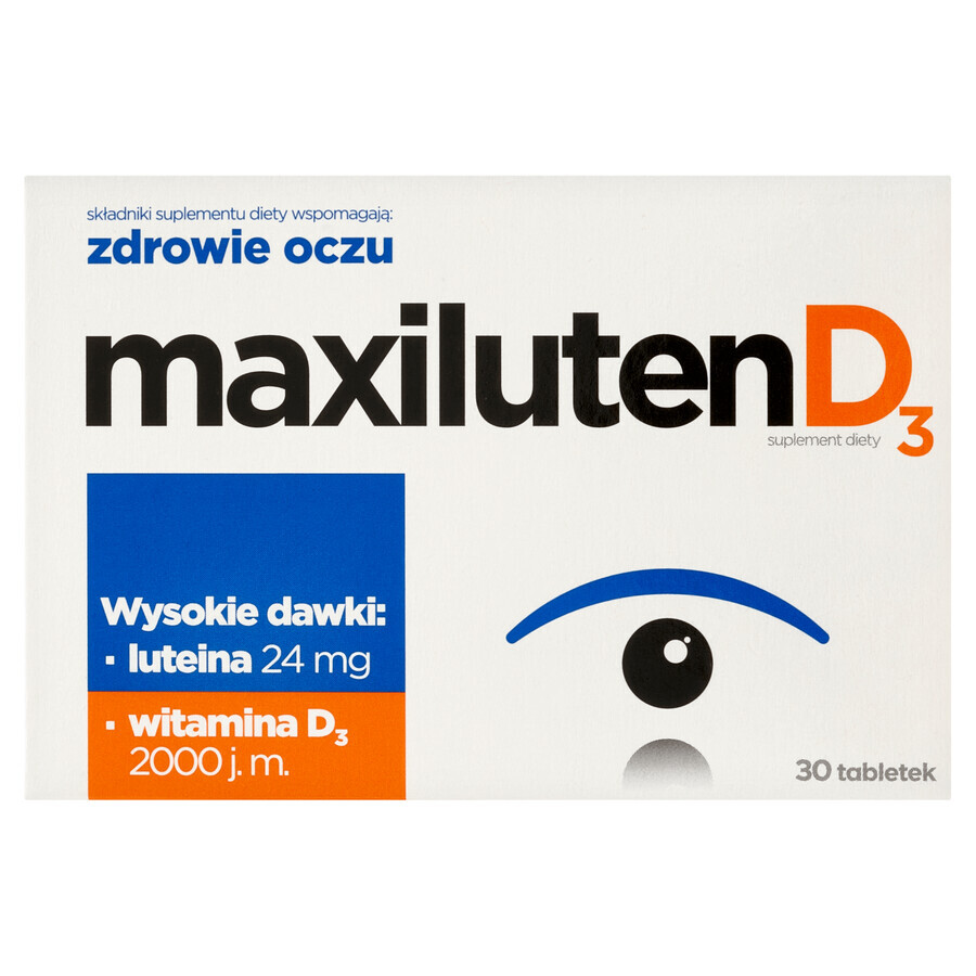 Maxiluten D3, 30 comprimidos