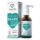 MyVita K2 + D3 Forte, vitamina K 100 &#181;g + vitamina D 2000 UI, gotas, 30 ml