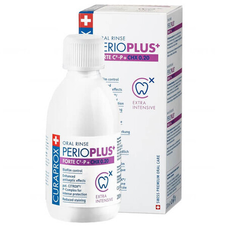 Curaprox Perio Plus+ Forte mouthwash, 200 ml