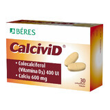 Calcivid, 30 comprimidos recubiertos con película, Beres Pharmaceuticals Co