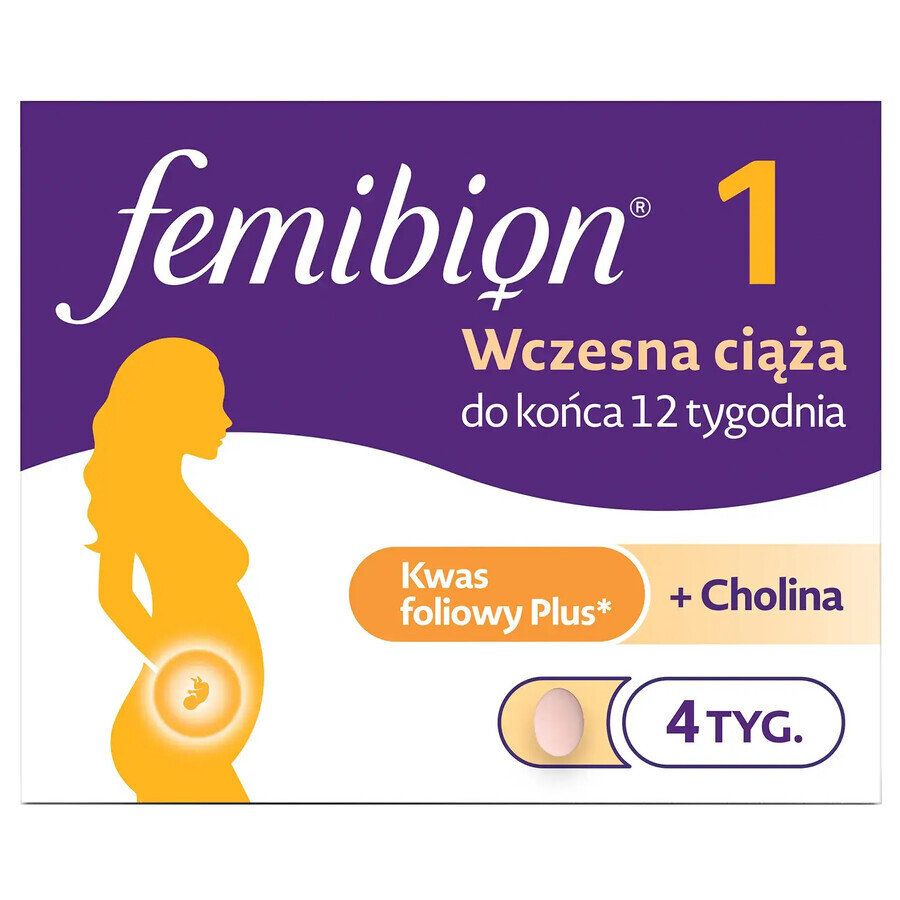 Femibion 1 Embarazo precoz, 28 comprimidos