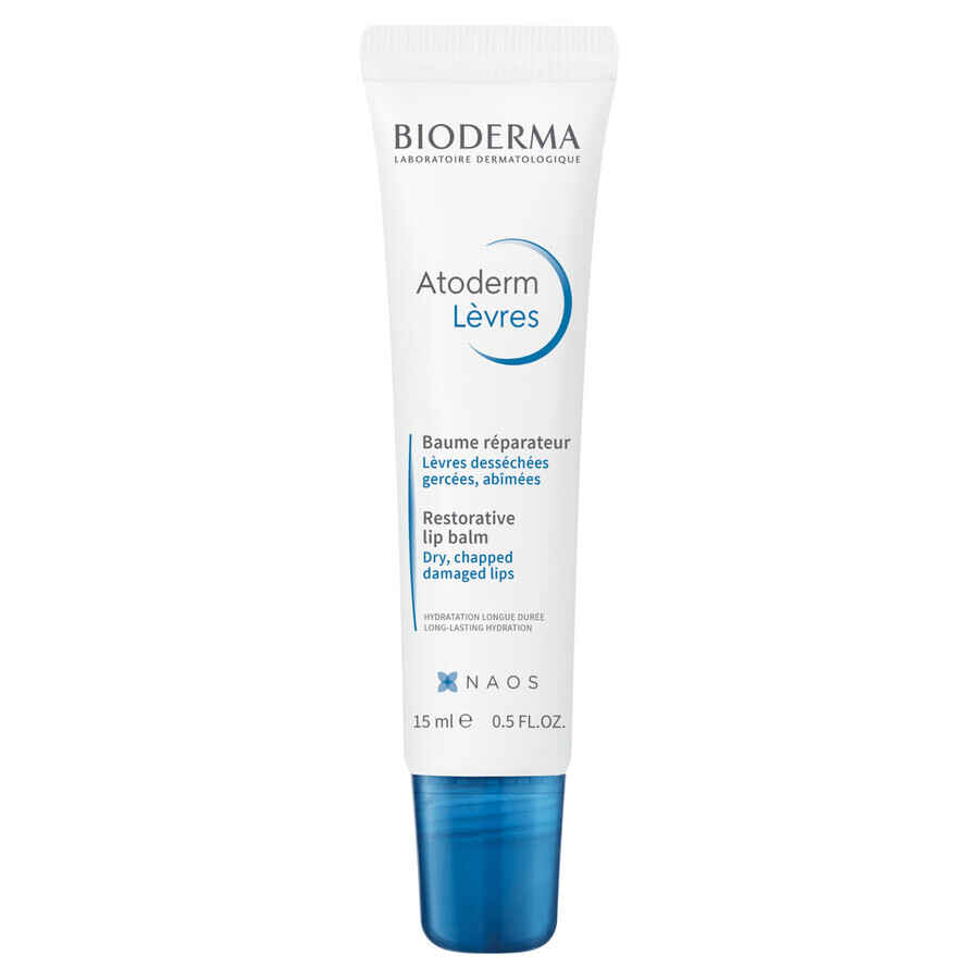 Bioderma Atoderm Levres Baume, bálsamo labial, pieles agrietadas y secas, 15 ml