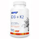 SFD D3 + K2, vitamina D 2000 UI + vitamina K 100 &#181;g, 90 comprimidos