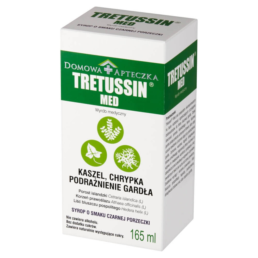 Tretussin Med, jarabe, sabor grosella negra, 165 ml