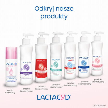 Lactacyd Caring Glide, gel íntimo intensamente hidratante, 50 ml