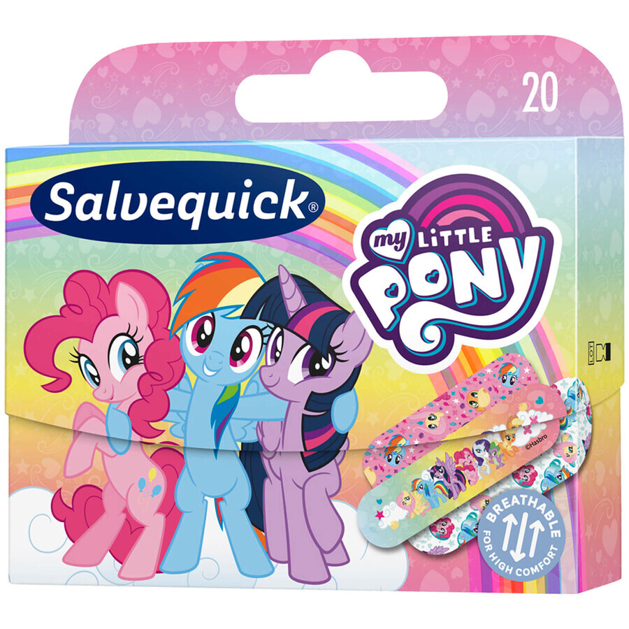 Salvequick, Pflaster mit Verband, My Little Pony, 20 Stück