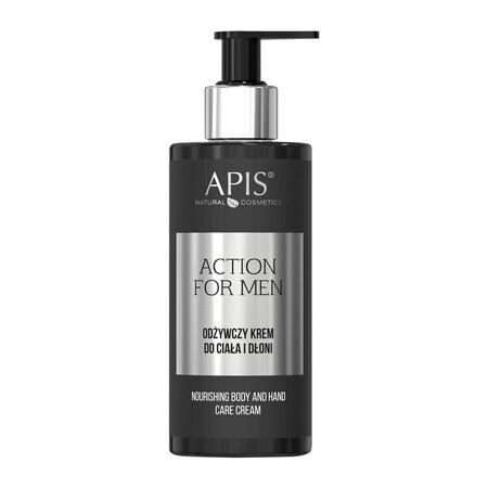 Apis Action for Men, crème nourrissante pour le corps et les mains, 300 ml