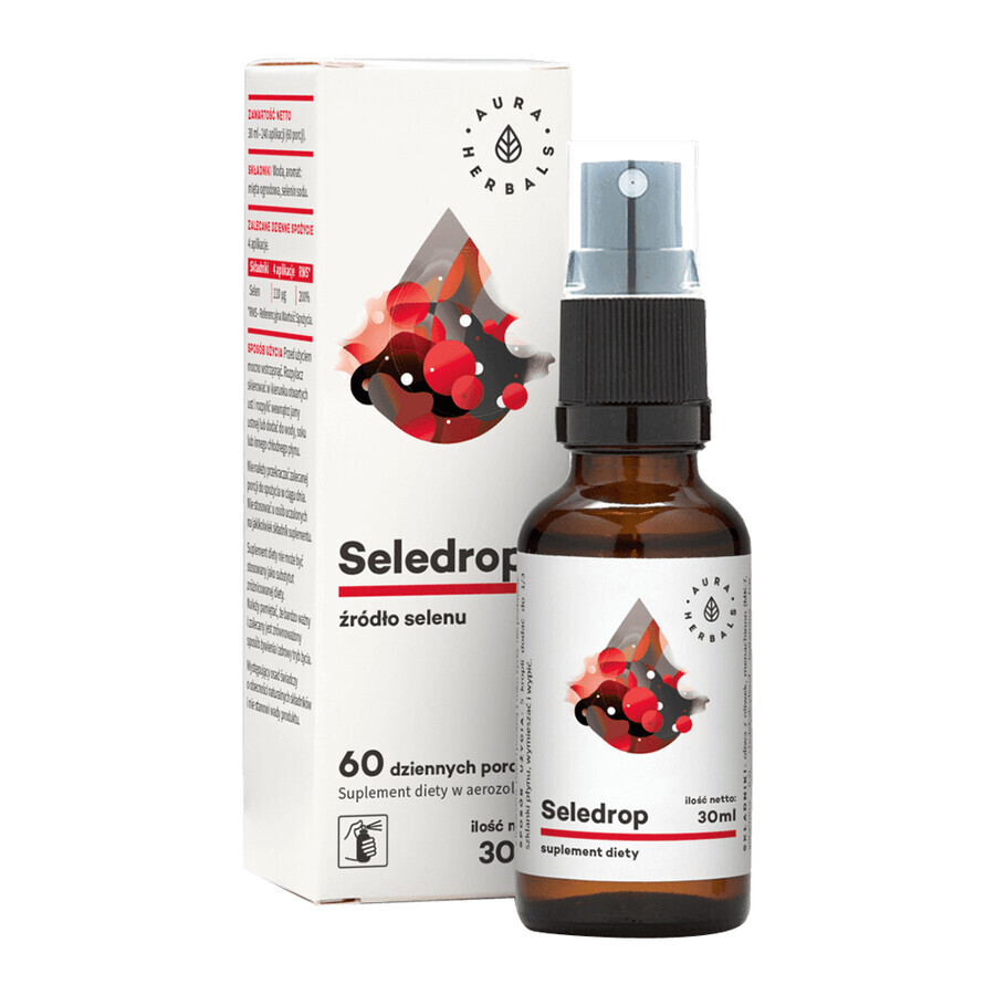 Aura Herbals Selendrop, selenium 110 µg, oral spray, 30 ml