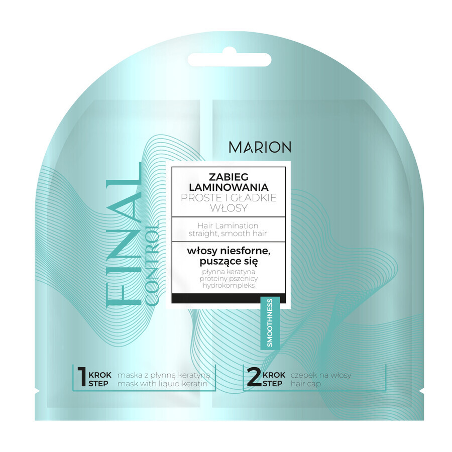 Marion, Tratamiento laminador, Cabello liso y suave, 2 x 10 ml