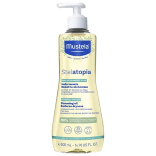 Mustela Stelatopia, ulei de curățare, de la naștere, 500 ml