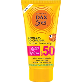 DAX Sun, emulsión de protección solar para bebés y niños, a partir de 6 meses, SPF 50, 50 ml