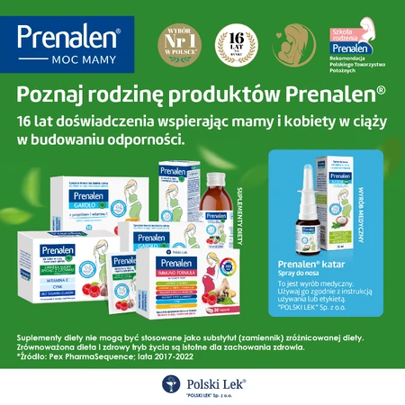 Prenalen Gardło Immuno Pastylki do ssania o smaku pomarańczowo-cytrynowym, 24 pastylki: ceny i cechy