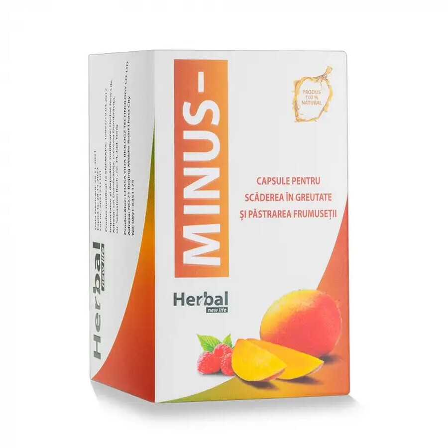 Minus Capsules Minceur, 30 comprimés, Herbal New Life