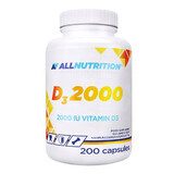 Allnutrition D3 2000, vitamina D 50 µg, 200 cápsulas