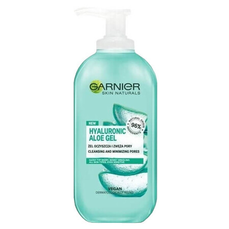 Garnier Skin Naturals, Hyaluronic Aloe, facial cleansing gel, 200 ml