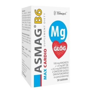Asmag B6 Max Cardio, 30 comprimés