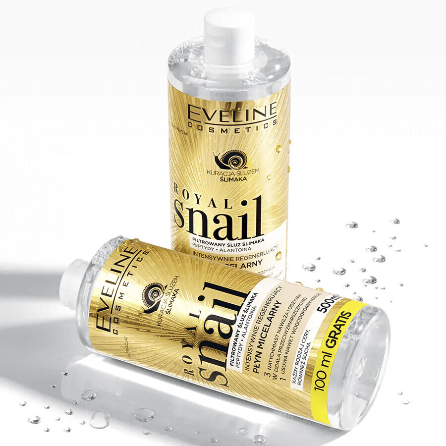 Eveline Cosmetics Royal Snail, Lotion micellaire régénératrice intensive, 500 ml