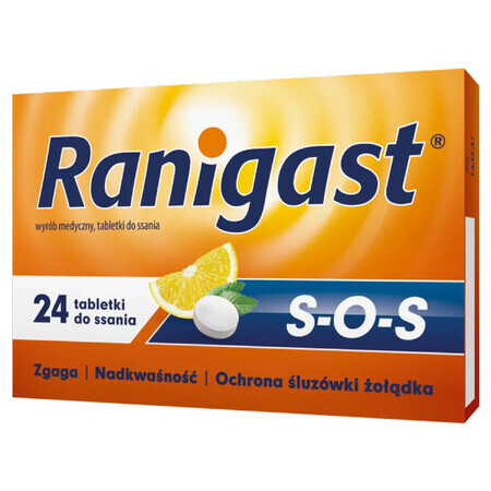 Ranigast SOS, 24 pastillas