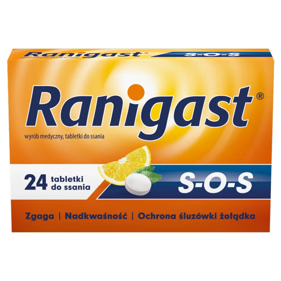 Ranigast SOS, 24 pastillas