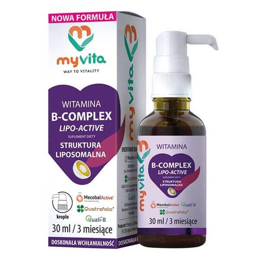 MyVita Complejo de Vitamina B, gotas, 30 ml