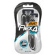 BIC Flex 4, maquinilla de afeitar masculina, 4 hojas, 3 piezas