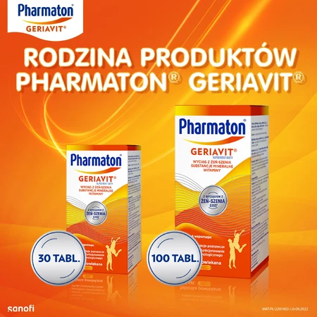 Pharmaton Geriavit, 100 tabletek powlekanych: ceny i cechy