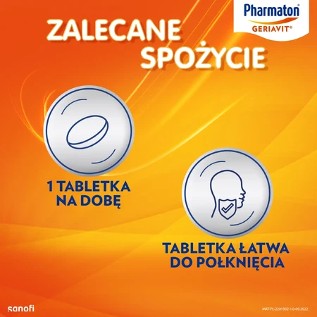Pharmaton Geriavit, 100 tabletek powlekanych: ceny i cechy