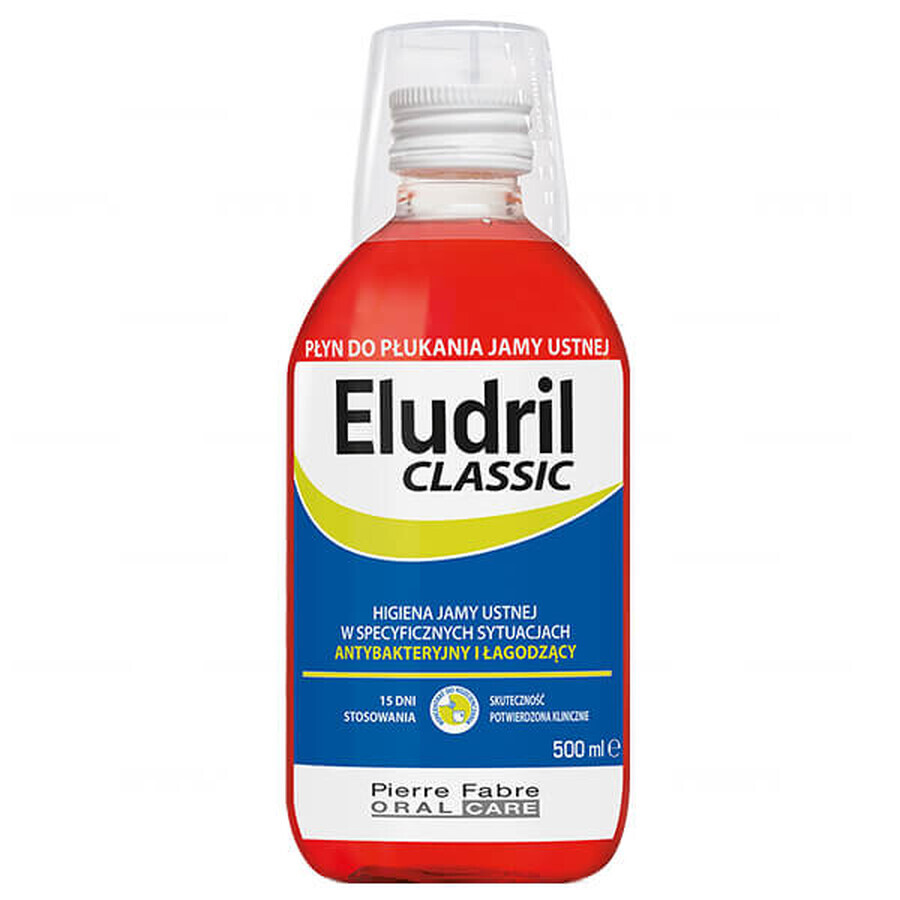 Eludril Classic, enjuague bucal, 500 ml