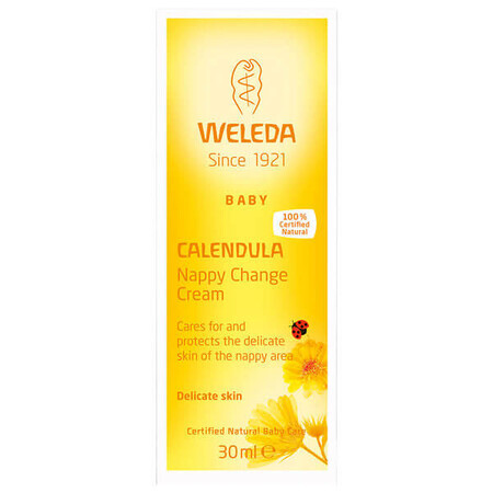 Weleda Caléndula, crema antiquemaduras, caléndula, 30 ml