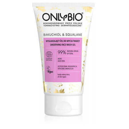 OnlyBio Bakuchiol & Squalane, gel nettoyant lissant pour le visage, 150 ml