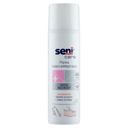 Seni Care, espuma de lavado y cuidado corporal, sin agua, 500 ml