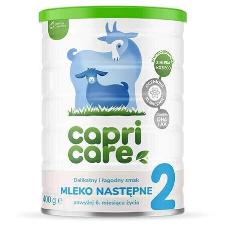 Capricare 2, leche de continuación con leche de cabra, más de 6 meses, 400 g