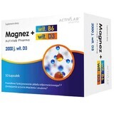 Activlab Pharma Magnesio B6 + D3, 50 cápsulas