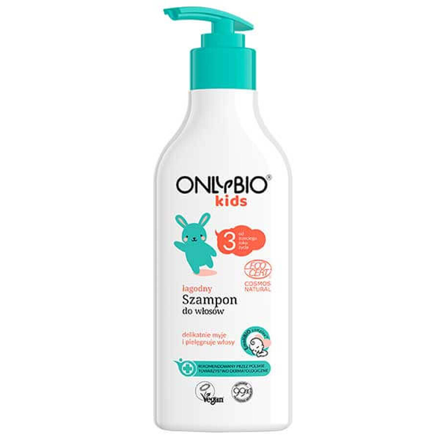 OnlyBio Kids, champú suave para niños a partir de 3 años, 300 ml