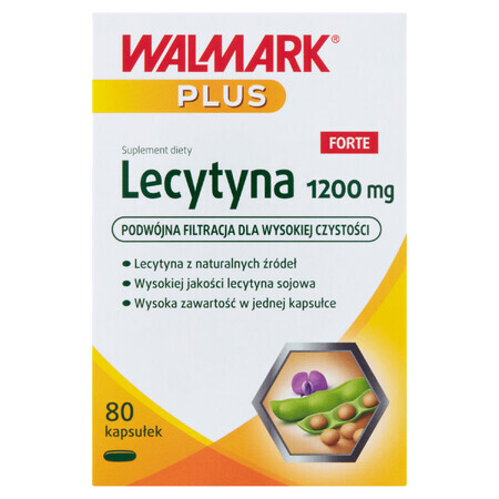 Walmark Plus Lecitina 1200 mg Forte, 80 cápsulas