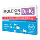 Molekin D3 + K2 Max, 30 comprimidos recubiertos con pel&#237;cula