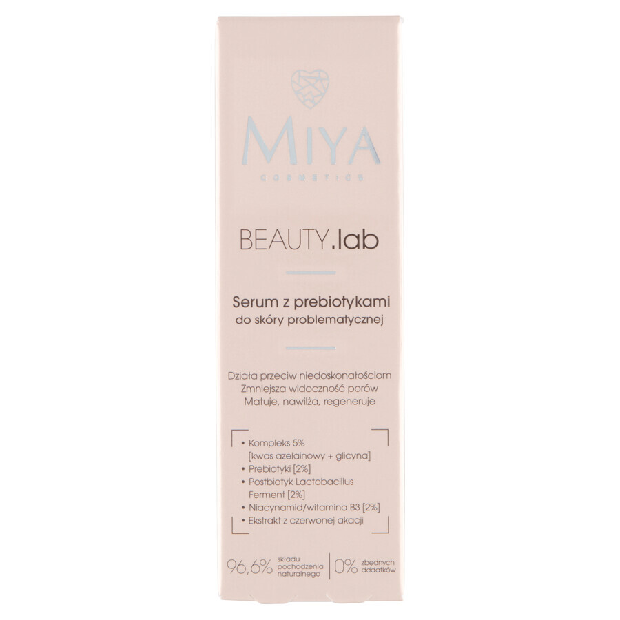 Miya BEAUTY.lab, suero con prebióticos para pieles problemáticas, 30 ml