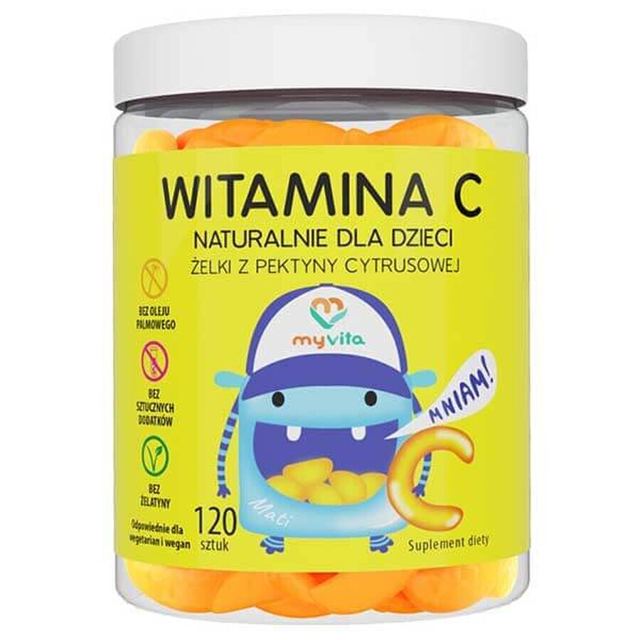 MyVita Vitamina C, jeleuri naturale pentru copii, 120 bucăți