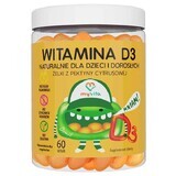 MyVita Vitamina D3, gominolas naturales para niños y adultos, 60 unidades