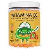 MyVita Vitamina D3, gominolas naturales para niños y adultos, 120 unidades