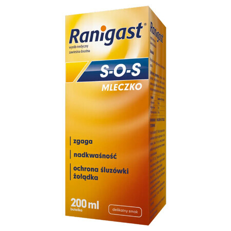 Ranigast SOS Leche, suspensión oral, 200 ml