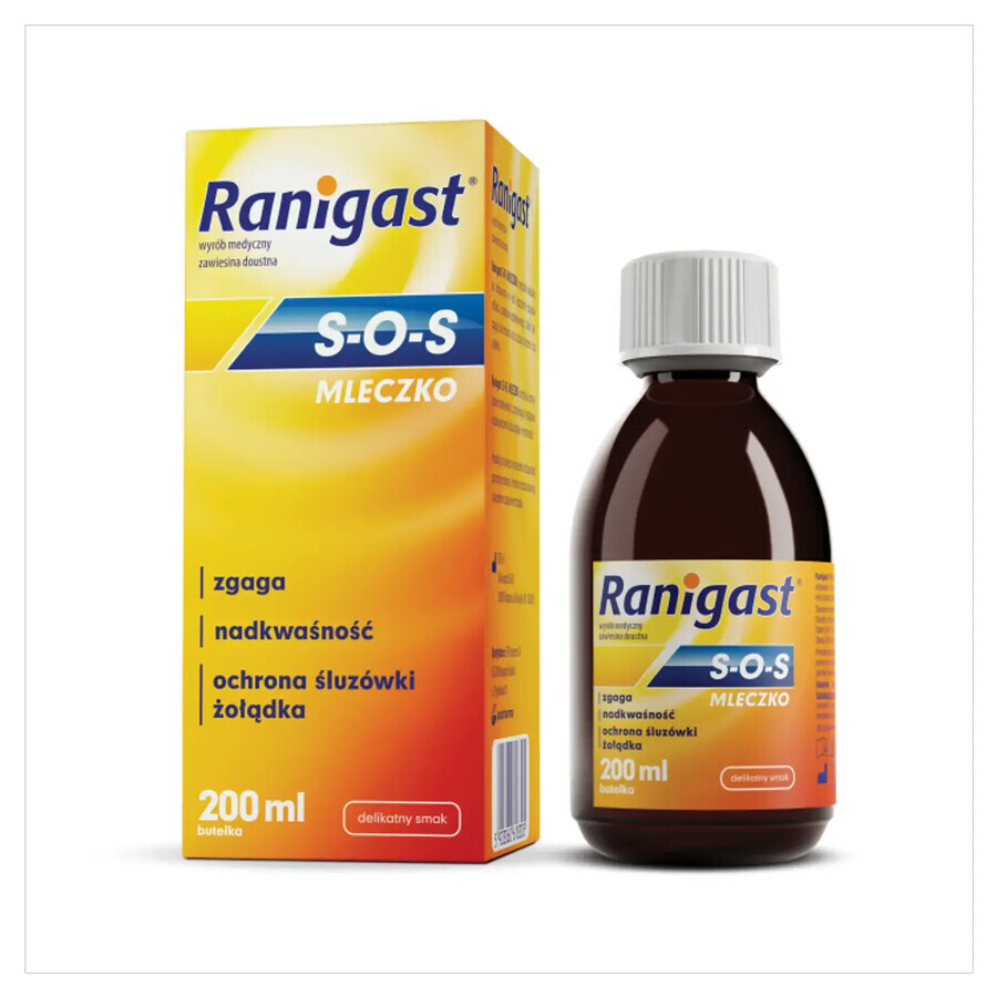 Ranigast SOS Leche, suspensión oral, 200 ml