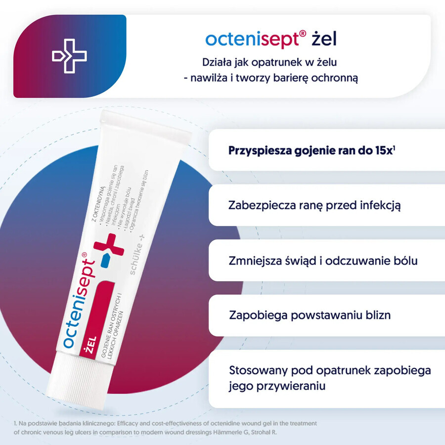 Octenisept, gel para heridas y quemaduras, 20 ml